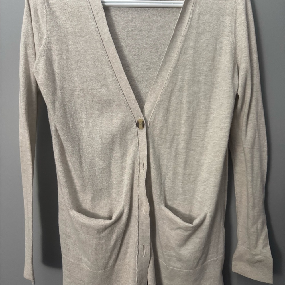 Elegant Cream Cardigan Sweater